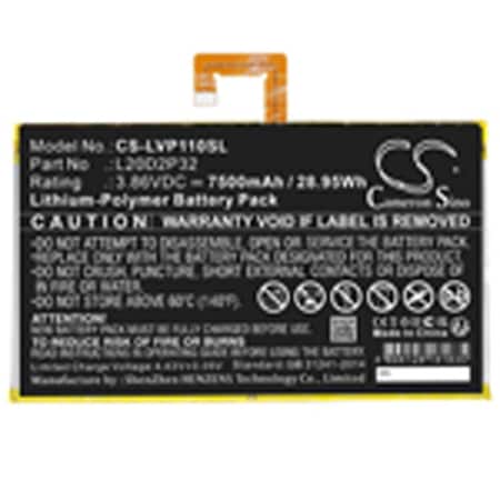 Tablet Battery, Replacement For Cameronsino, Cs-Lvp110Sl